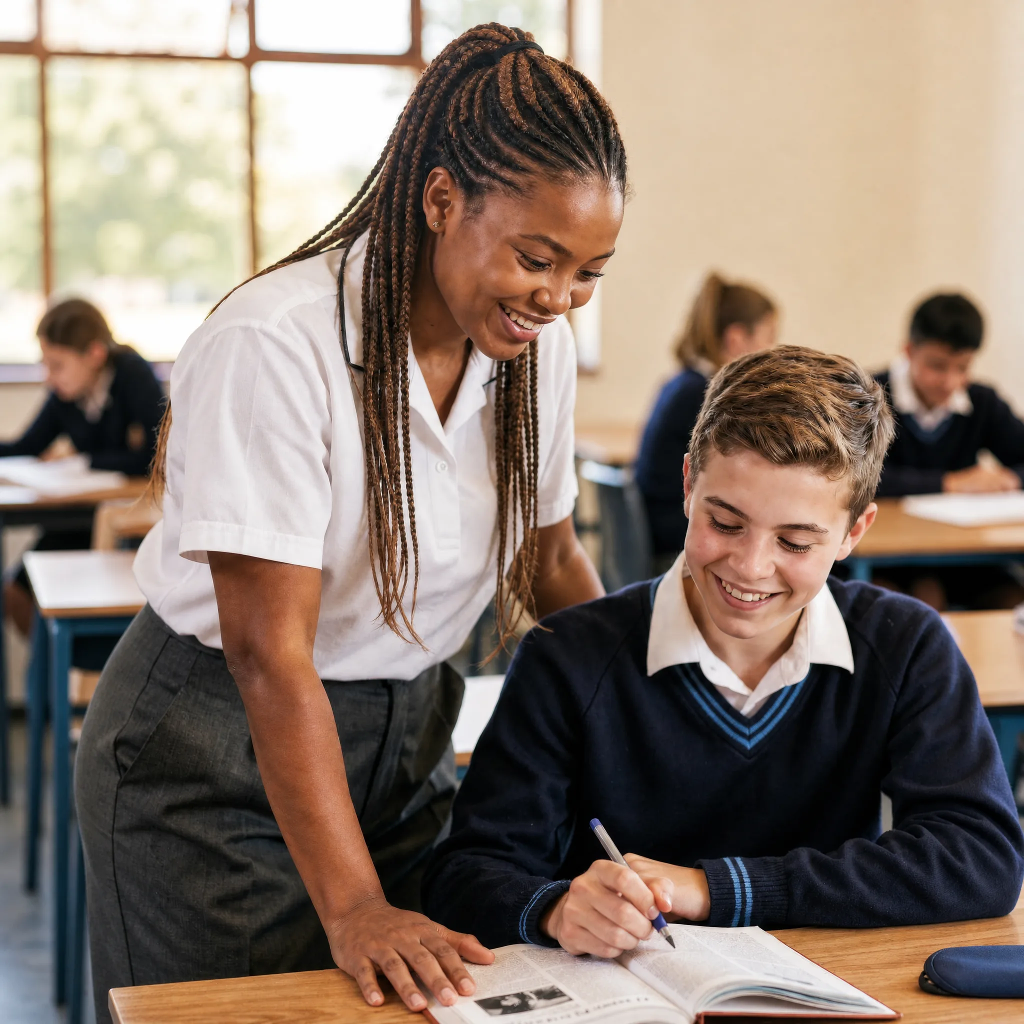 Helps teachers, without extra work